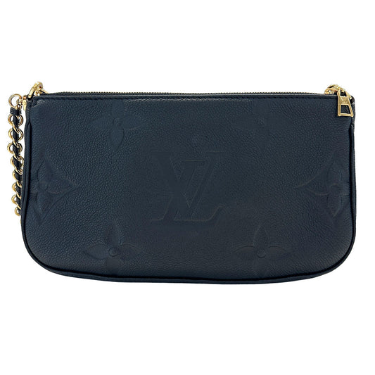 LOUIS VUITTON ルイ・ヴィトン ミュルティ ポシェット アクセソワール 2wayバッグ モノグラム アンプラント ノワール M80399 モノグラムアンプラント レディース 【中古】