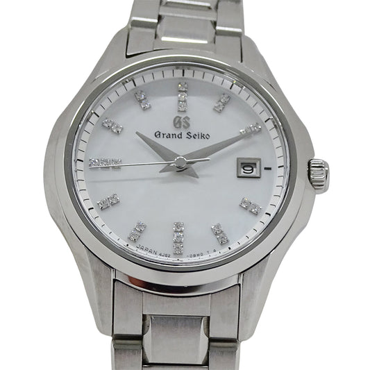 GRAND SEIKO グランドセイコー GS ヘリテージ 4J52-0AE0 STGF283 レディース 腕時計 クオーツ QZ ステンレス SS ダイヤモンド シェル 磨き済み 【中古】