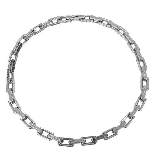LOUIS VUITTON ルイ・ヴィトン ネックレス・チェーン モノグラム メタル シルバー メンズ M00307 【中古】