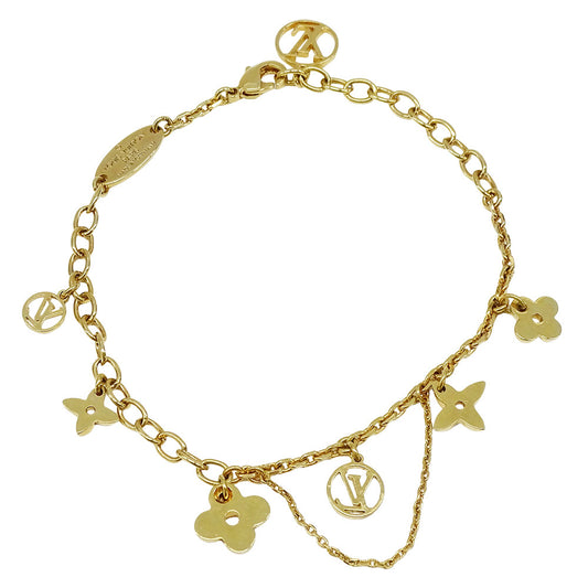 LOUIS VUITTON ルイ・ヴィトン ブラスレ・ブルーミング ブレスレット メタル ゴールド レディース M64858 【中古】