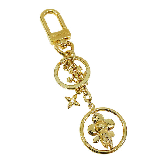 LOUIS VUITTON ルイ・ヴィトン ヴィヴィエンヌ アイススケート キーホルダー メタル ゴールド レディース メンズ M01444 【中古】