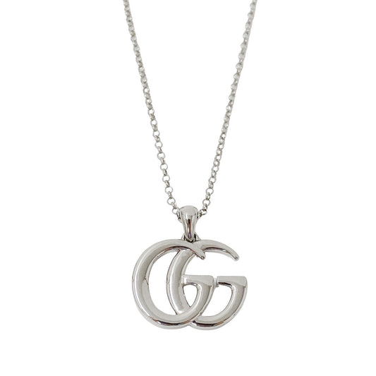 GUCCI グッチ ネックレス ダブルG メタル シルバー レディース 【中古】