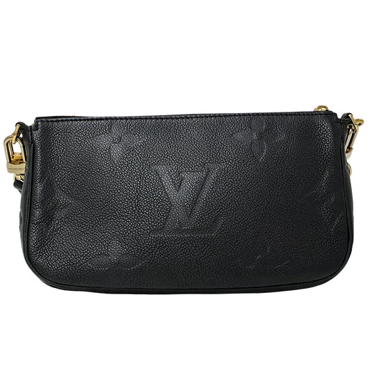 LOUIS VUITTON ルイ・ヴィトン ミュルティ・ポシェット・アクセソワール ショルダーバッグ モノグラム アンプラント ノワール M80399 ブラック レディース 【中古】