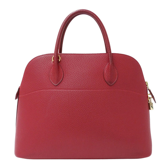 HERMES エルメス ボリード35 2wayバッグ レッド トゴ レディース □G(2003年製造) 【中古】