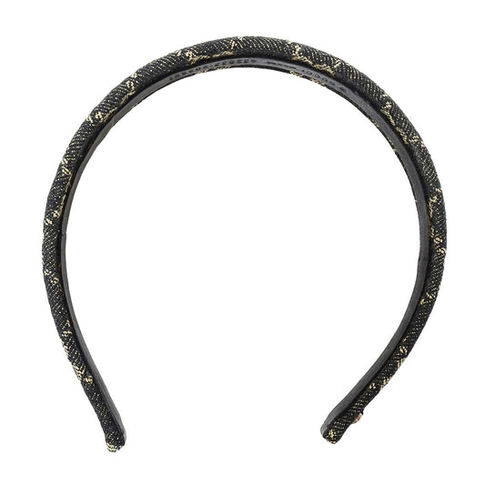 GUCCI グッチ カチューシャ GGデニム ブラック ベージュ レディース 652835 【中古】