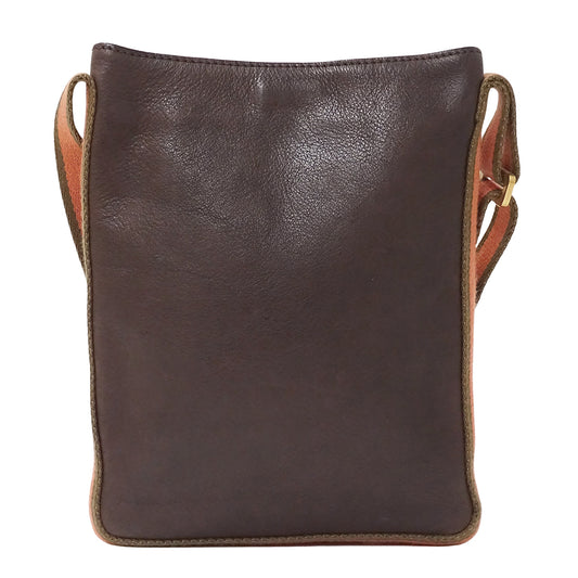 LOEWE ロエベ ショルダーバッグ ブラウン レザー レディース 【中古】
