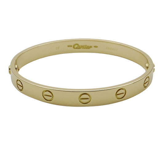 Cartier カルティエ ラブブレス LOVE バングル 750YG #16 レディース メンズ 磨き済み【中古】
