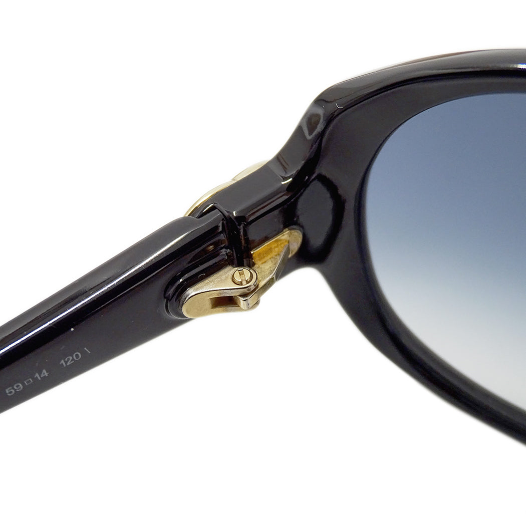 GUCCI グッチ サングラス インターロッキングG ブラック ブルー GG3174 F S レディース 【中古】