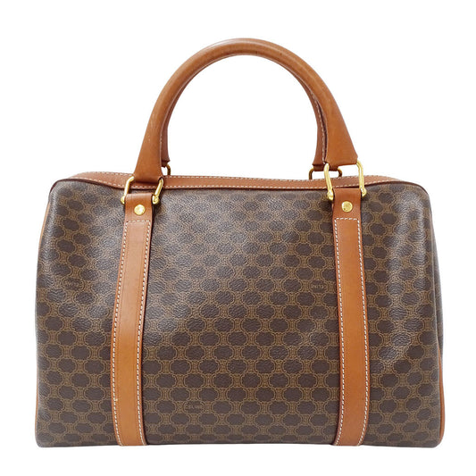 CELINE セリーヌ ハンドバッグ マカダム ブラウン レディース 【中古】