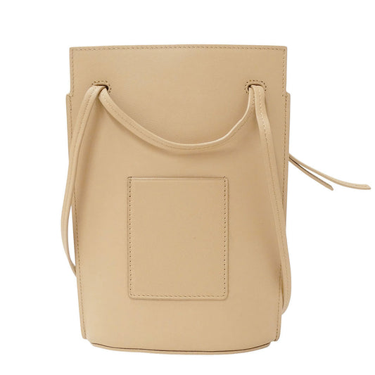 LOEWE ロエベ ダイスポケット ショルダーバッグ アナグラム ベージュ レザー レディース 【中古】