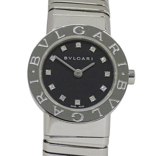 BVLGARI ブルガリ ブルガリブルガリ トゥボガス BB232TS レディース 腕時計 クオーツ QZ SS ダイヤモンド 磨き済み【中古】
