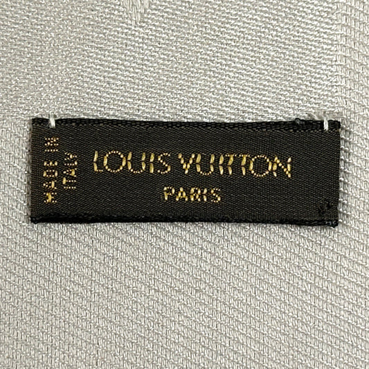 LOUIS VUITTON ルイ・ヴィトン ショール・モノグラム ストール ベージュ シルク レディース 【中古】