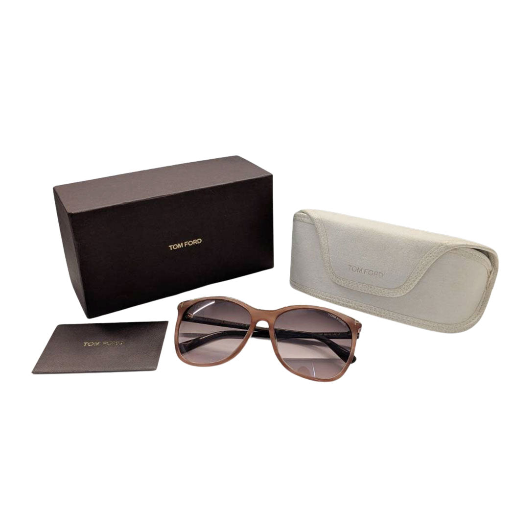 TOM FORD トムフォード サングラス ブラウン ピンク TF485-D レディース メンズ 【中古】