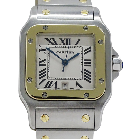 Cartier カルティエ サントスガルベ LM W20011C4 メンズ 腕時計 クオーツ QZ SS YG 磨き済み【中古】