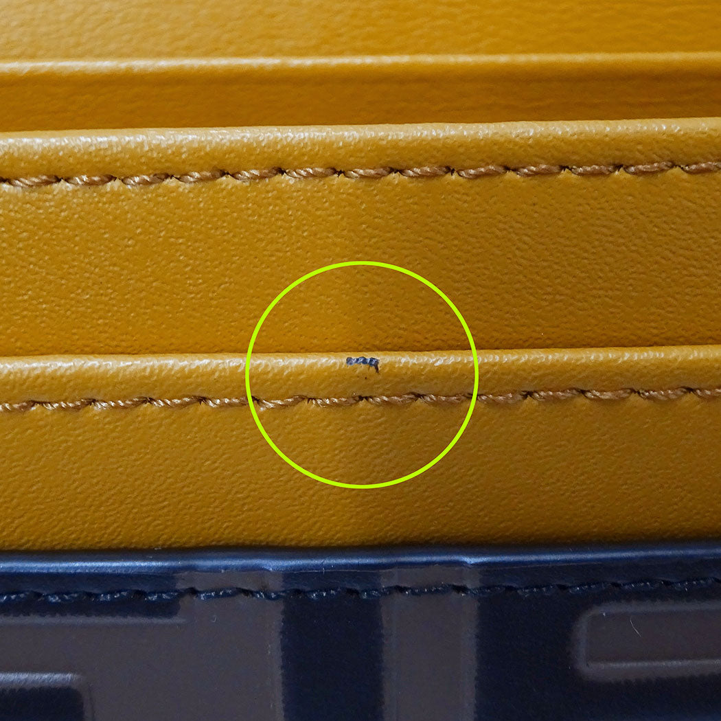 FENDI フェンディ 長財布 エフ・イズ・フェンディ イエロー 8M0251 レザー レディース 【中古】