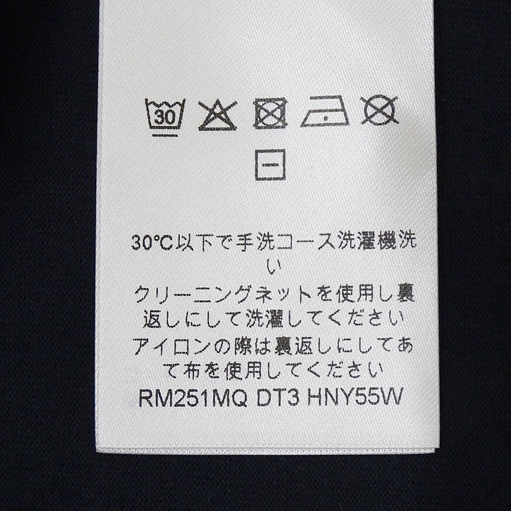 LOUIS VUITTON ルイ・ヴィトン 半袖Tシャツ ブラック コットン メンズ 【中古】