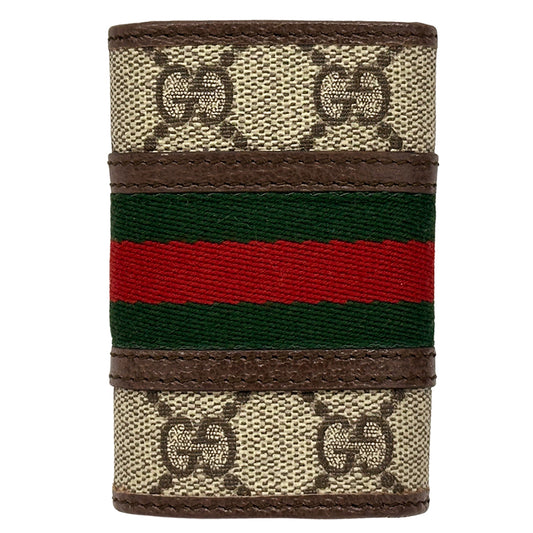 GUCCI グッチ キーケース オフィディア 603732 ブラウン グリーン レッド PVC レディース メンズ 【中古】