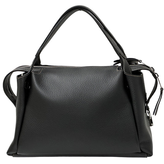 TOD’S トッズ バウレッド・バッグ スモール 2wayバッグ ブラック レザー レディース 【中古】