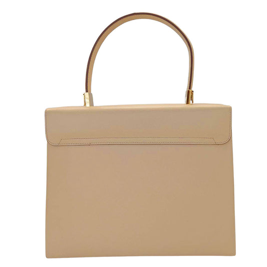 Ferragamo フェラガモ 2wayバッグ ガンチーニ ベージュ ゴールド BA-210290 レザー レディース 【中古】
