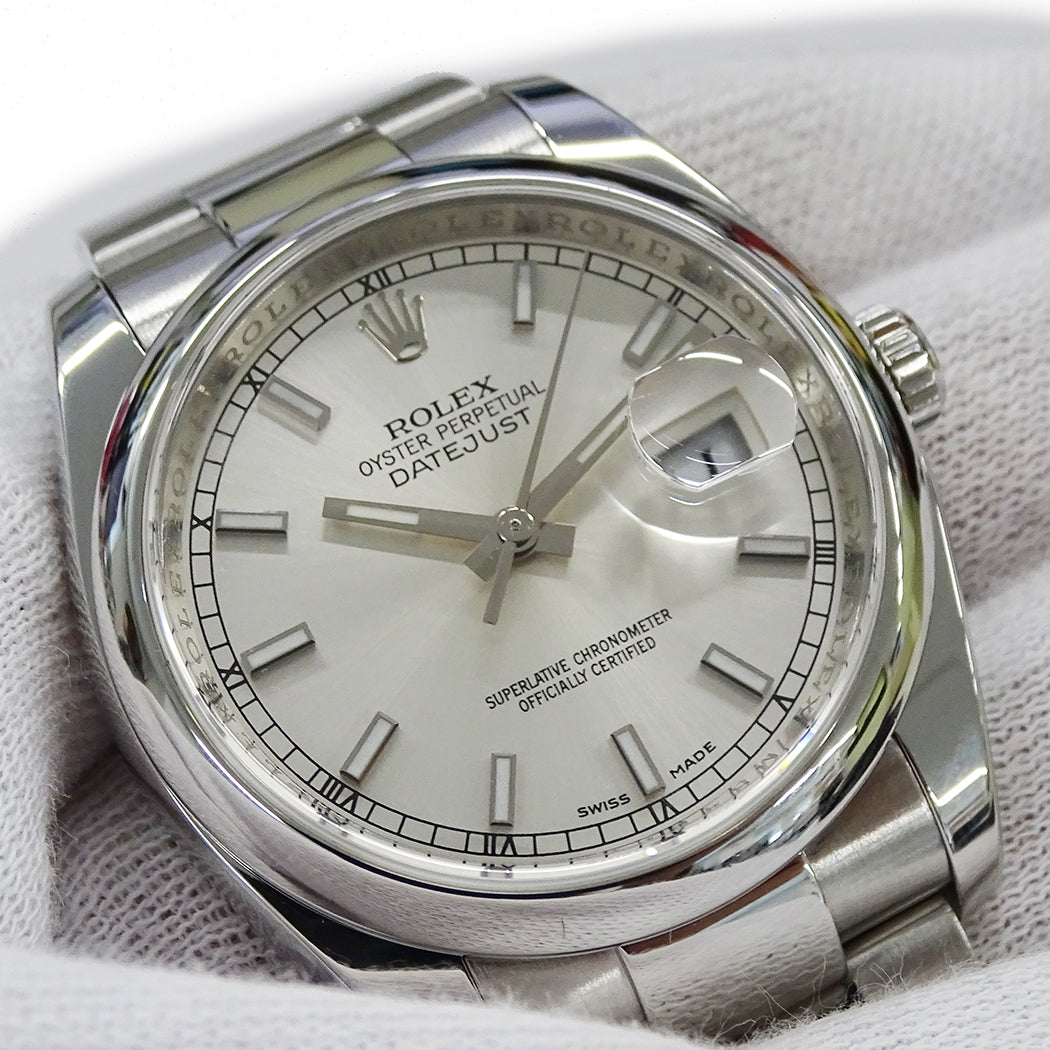ROLEX ロレックス デイトジャスト 116200 M番 メンズ 腕時計 自動巻き AT ステンレス 磨き済み【中古】