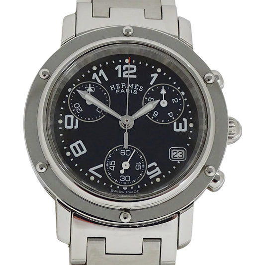 HERMES エルメス クリッパー CL1.310 レディース 腕時計 クオーツ QZ ステンレス 磨き済み【中古】