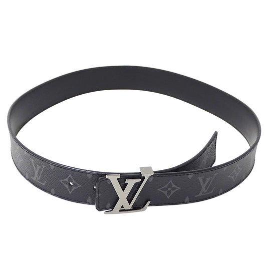 LOUIS VUITTON ルイ・ヴィトン サンチュール LV イニシャル 40MM リバーシブル ベルト モノグラム エクリプス M9043 メンズ 【中古】