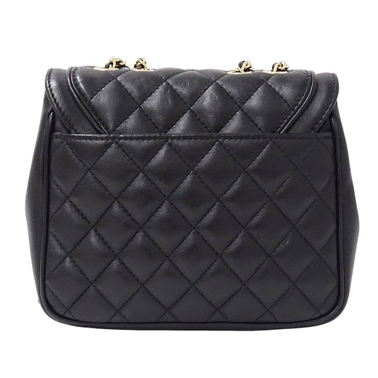 CHANEL シャネル ショルダーバッグ マトラッセ ブラック ゴールド金具 ラムスキン レディース 【中古】