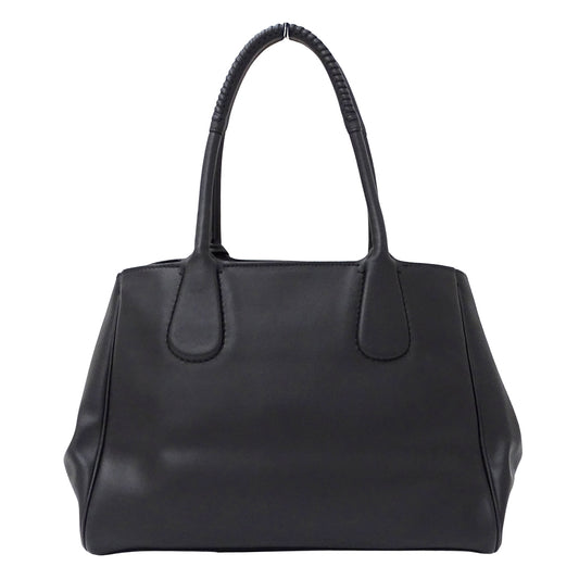Ferragamo フェラガモ ノリータ トートバッグ ブラック GG-21E605 レザー レディース 【中古】