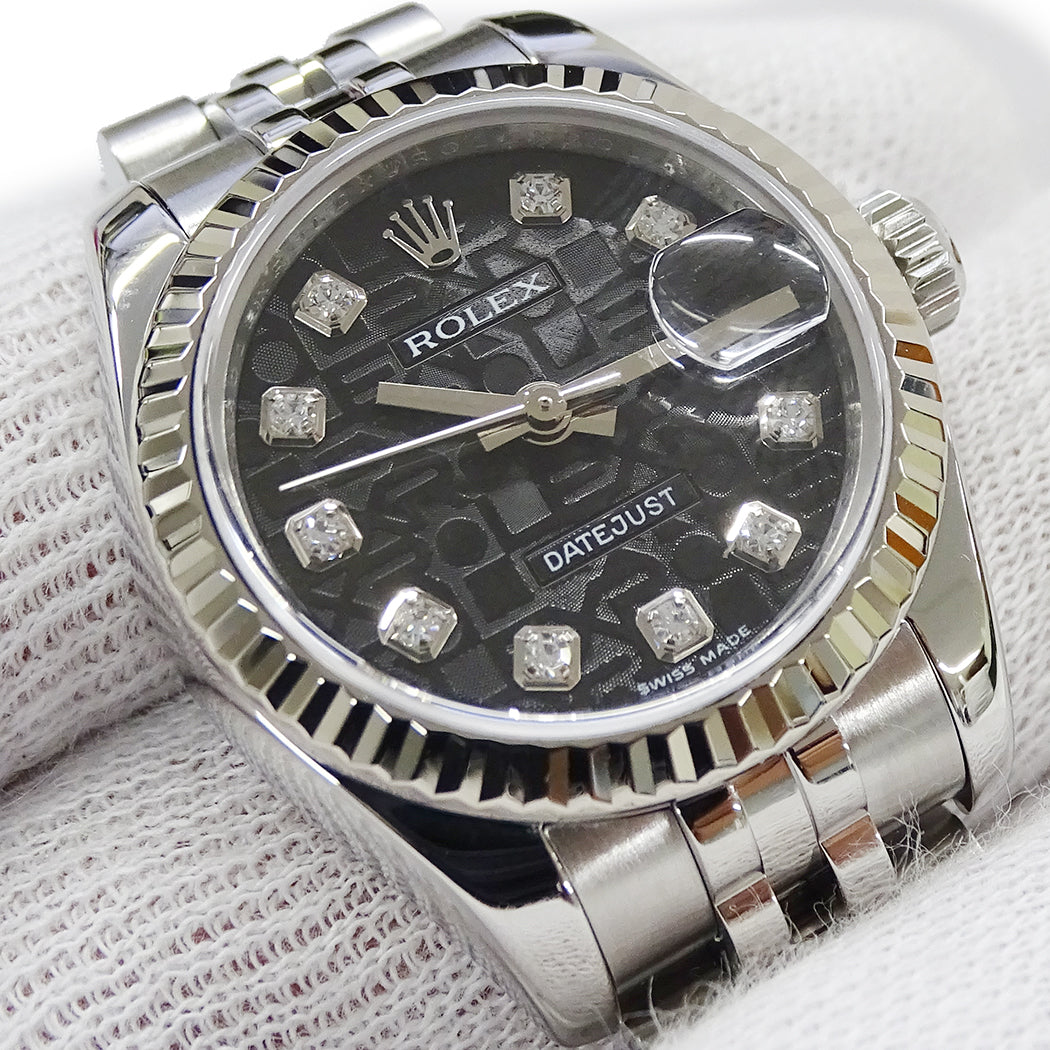 ROLEX ロレックス デイトジャスト 179174G M番 レディース 腕時計 自動巻き AT SS WG ダイヤモンド 磨き済み【中古】