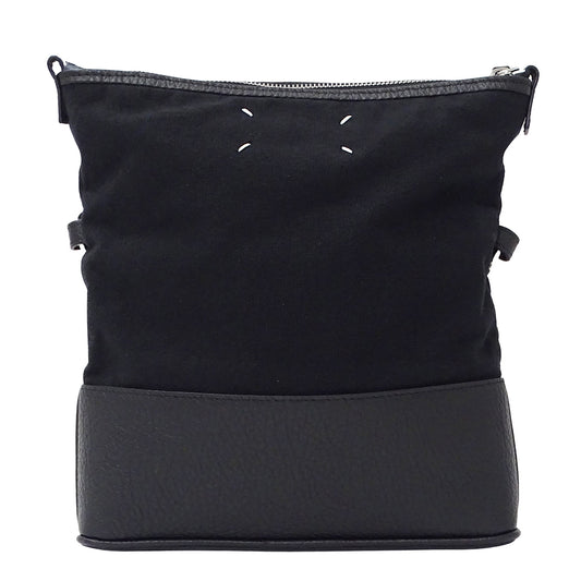 Maison Margiela メゾン マルジェラ ショルダーバッグ 4ステッチ ブラック キャンバス レディース メンズ 【中古】