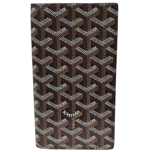 GOYARD ゴヤール サン・ランベール 長財布 ブラック コーティングキャンバス レディース メンズ 【中古】