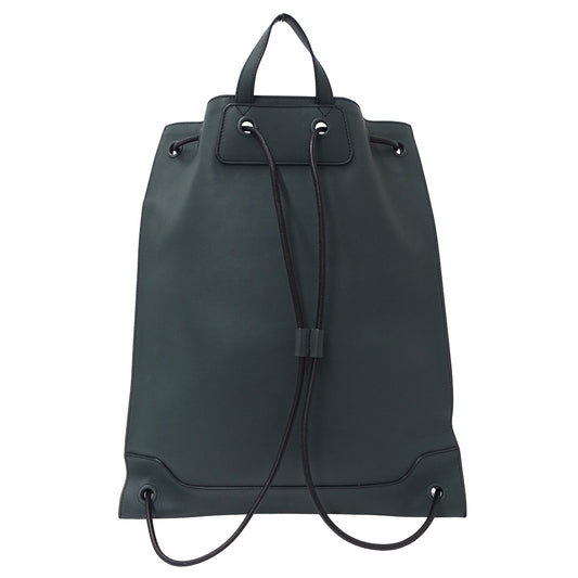 BURBERRY バーバリー グラフィティ プリント リュック グリーン レザー レディース メンズ 【中古】