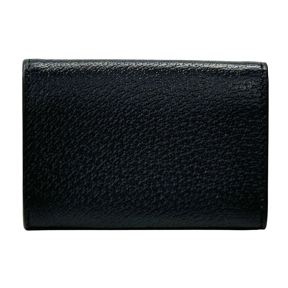 GUCCI グッチ カードケース ニューブリット ブラック 739425 レザー メンズ 【中古】