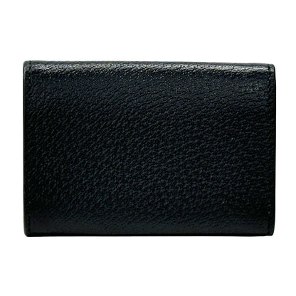 GUCCI グッチ カードケース ニューブリット ブラック 739425 レザー メンズ 【中古】