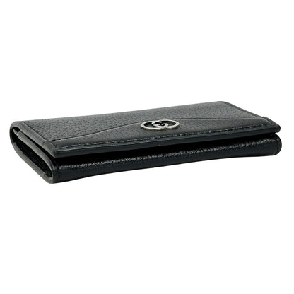 GUCCI グッチ カードケース ニューブリット ブラック 739425 レザー メンズ 【中古】