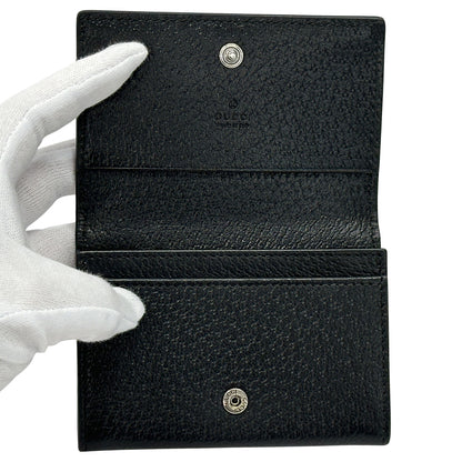 GUCCI グッチ カードケース ニューブリット ブラック 739425 レザー メンズ 【中古】
