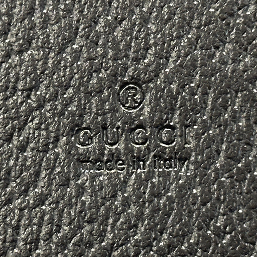 GUCCI グッチ カードケース ニューブリット ブラック 739425 レザー メンズ 【中古】