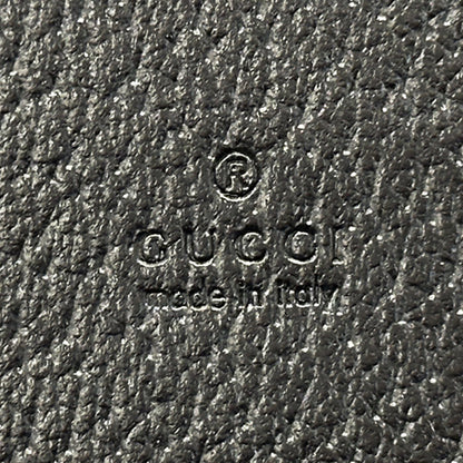 GUCCI グッチ カードケース ニューブリット ブラック 739425 レザー メンズ 【中古】