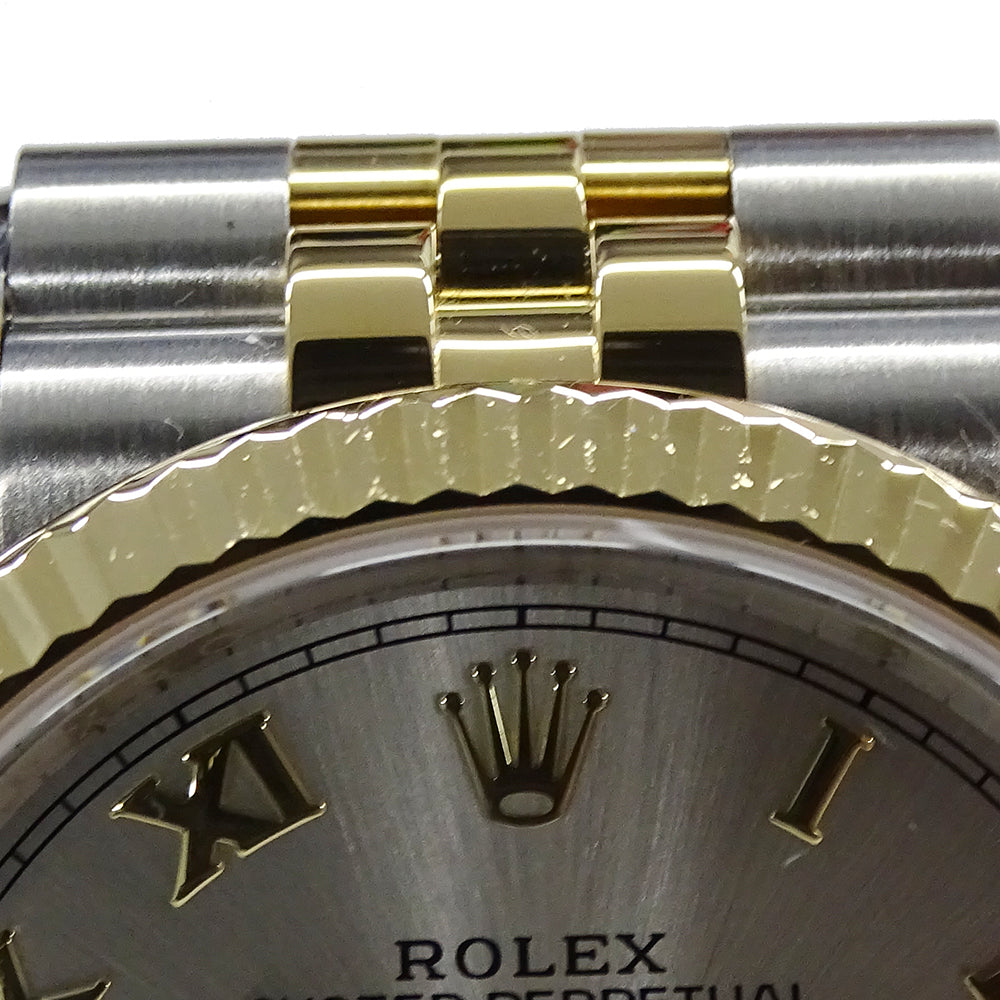 ROLEX ロレックス デイトジャスト 126233 ランダム番 メンズ 腕時計 Ⅵ･Ⅸダイヤモンド 自動巻き SS YG OH･磨き済み【中古】
