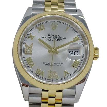 ROLEX ロレックス デイトジャスト 126233 ランダム番 メンズ 腕時計 Ⅵ･Ⅸダイヤモンド 自動巻き SS YG OH･磨き済み【中古】