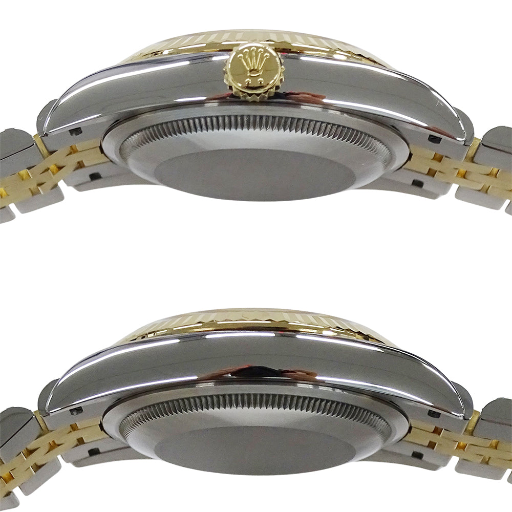 ROLEX ロレックス デイトジャスト 126233 ランダム番 メンズ 腕時計 Ⅵ･Ⅸダイヤモンド 自動巻き SS YG OH･磨き済み【中古】