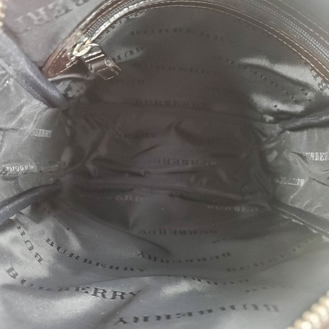 BURBERRY バーバリー ショルダーバッグ ブラウン ベージュ キャンバス レディース 【中古】
