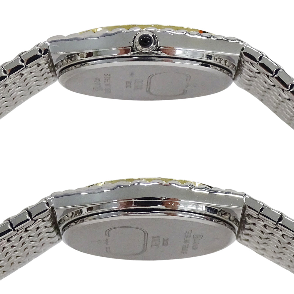 SEIKO セイコー クレドール 4N70-0170 レディース 腕時計 ダイヤ クオーツ QZ 18KTベゼル ステンレス 磨き済み【中古】