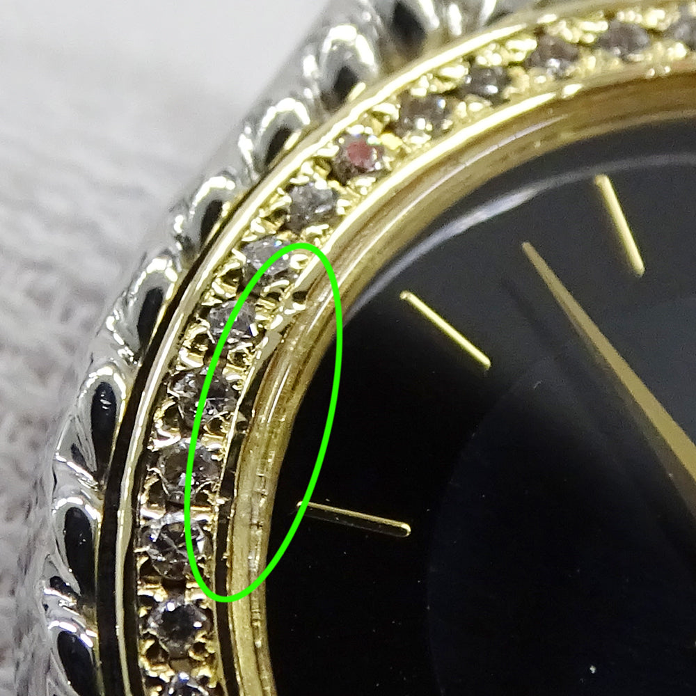 SEIKO セイコー クレドール 4N70-0170 レディース 腕時計 ダイヤ クオーツ QZ 18KTベゼル ステンレス 磨き済み【中古】