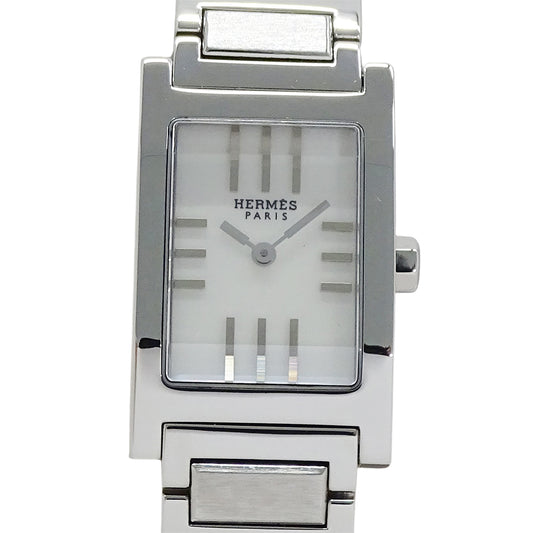HERMES エルメス タンデム TA1.210 レディース 腕時計 クオーツ QZ ステンレス SS シェル 磨き済み 【中古】