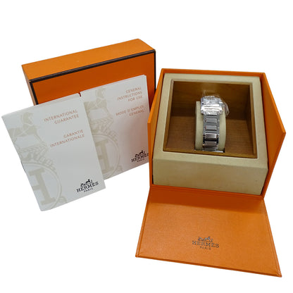 HERMES エルメス タンデム TA1.210 レディース 腕時計 クオーツ QZ ステンレス SS シェル 磨き済み 【中古】