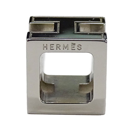 HERMES エルメス カージュドアッシュ Hキューブ ペンダントトップ シルバー オレンジ レディース 【中古】