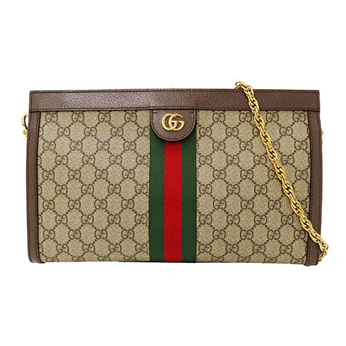 GUCCI グッチ ショルダーバッグ オフィディア ブラウン 503876 PVC レディース 【中古】