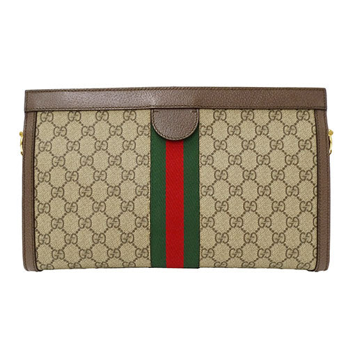 GUCCI グッチ ショルダーバッグ オフィディア ブラウン 503876 PVC レディース 【中古】