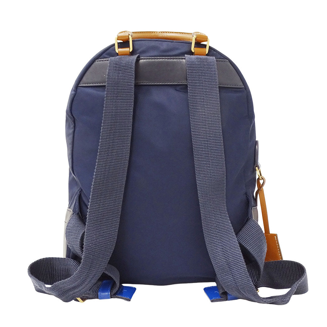 Tory Burch トリーバーチ リュック ネイビー ナイロン レディース 【中古】